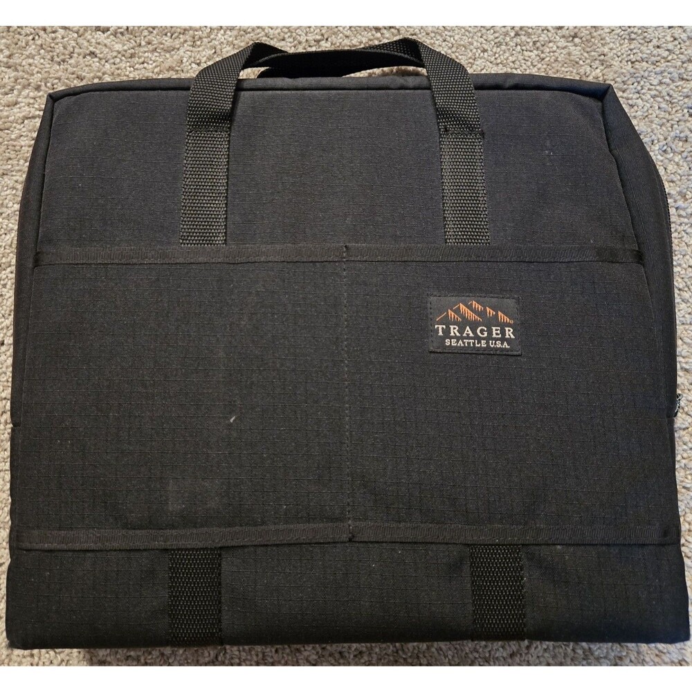 Vintage Trager Seattle USA Heavy Duty Laptop Portfolio Briefcase